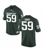Men's Michigan State Spartans NCAA #59 Nick Samac Green Authentic Nike Stitched College Football Jersey CU32I83ZK